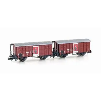 2er Set gedeckte Güterwagen K3 SBB/Zirkus Knie, Ep.III