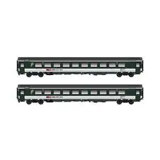2er Set Personenwagen Bpm, 2.Kl. (UIC Z1) SBB, Ep.V-VI