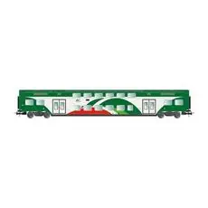 Trenitalia Tper, Vivalto Zwischenwagen, FER Lackierung grün/weiß/rot, geripptes Deck, Ep. VI Trenitalia Tper, Vivalto Zwischenwagen, FER Lackierung grün/weiß/rot, geripptes Deck, Ep. VI