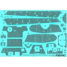 1/35 Zimmerit Decal für Sd.Kfz. 182, Porsche Turm
