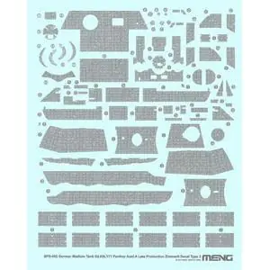 1/35 Zimmerit-Deko C für Sd.Kfz. 171 Panther