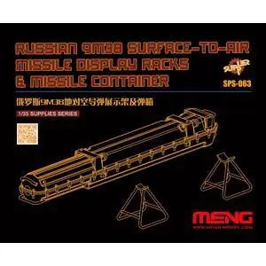 1/35 9M38, Boden-Luftrakete mit Raketen-Container, Resin