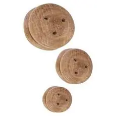 Jungfer, Walnuss, 9 mm, 40 Stück