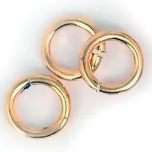 Spaltringe, Messing, 8 mm, 40 Stück