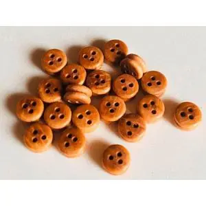 Jungfer, Walnuss, 5 mm, 40 Stück