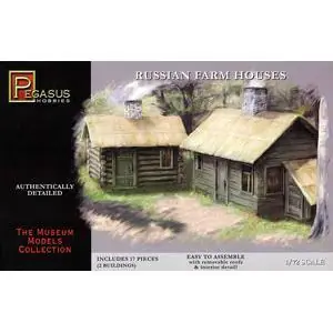 1/72 2 Russische Farmhäuser
