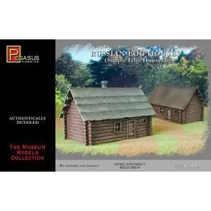 1/72 2 Russische Blockhütten