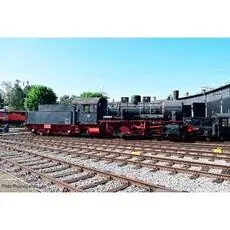 DB, Dampflokomotive BR 55.25 (ex pr. G 8.1), Schwarz/Rot