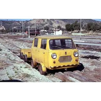 FS, Draisina Fiat 500 mit sechseckigem Gitter, gelb, DCC-Decoder