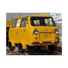 FS, Draisina Fiat 500 ohne Grill, gelb, FS-Logo abgerundet, historisch, DCC-Sound