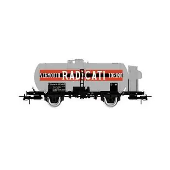 FS, zweiachsiger Tender, großer Tank, mit Bremsführerstand, Vermouth Radicati Torino, Ep. III