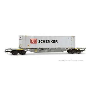 4-Achs-Containerwagen Sgnss, grau, beladen mit 45Fuß Container DB Schenker, Ep. VI