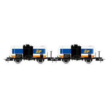 FS, 2er-Set, 2-achsige Tenderwagen IP, großer Tank, ohne Bremsführerstand, Ep. IV
