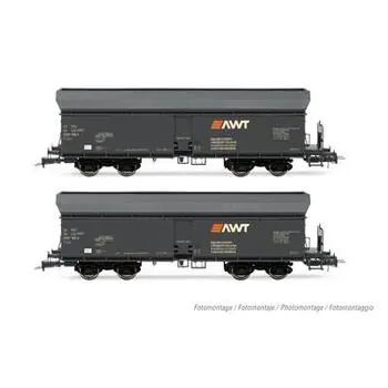 AWT, 3-tlg. Set 4-achs. Selbstentladwagen Fals