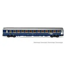 SBB, Schlafwagen Typ MU 64 mit Schürzen im Originalzustand, TEN, mit aluminiumfarbenem Dach