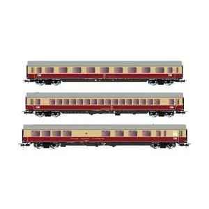 DB, 3-tlg. Set Reisezugwagen TEE Helvetia, Hamburg-Zürich,
