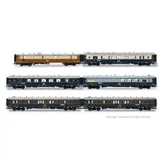 Intraflug/CIWL, 6er-Set, 50 Jahre Nostalgie-Istanbul-Orient-Express, 1976 Intraflug/CIWL, 6er-Set, 50 Jahre Nostalgie-Istanbul-Orient-Express, 1976