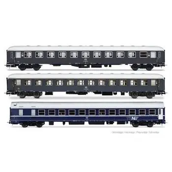 FS, 3er-Set, Exp 234/235 Remus Roma ? Wien, UIC-XBcm, UIC-X 2. Cl. grau, WLABm MU, Ep. IV-V