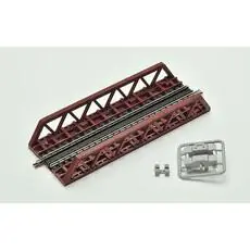 Pony-Fachwerkbrücke, rot Pony-Fachwerkbrücke, rot