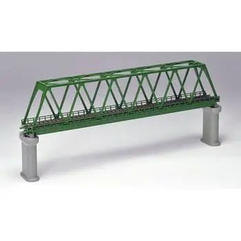 Fachwerk-Brücke, eingleisig, dunkelgrün