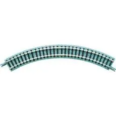 4 Gleise, gebogen, Mini Curved, in Schotterbettung, r 140 mm