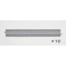 10 Gleise, gerade mit breiter Schotterbettung, je280 mm