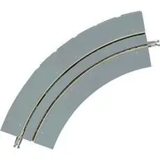 4 Tram-Gleise, gebogen, Super Curved, mit breiten Betonbett