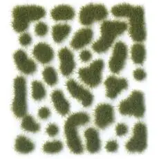 Wild-Gras, grün, trocken, 2 mm