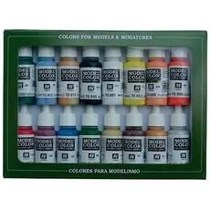 Farb-Set, Basisfarben USA, 16 x 17 ml