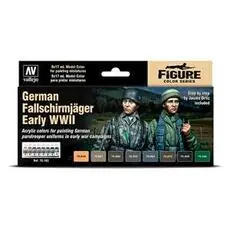 Farb-Set, Deutsche Fallschirmjäger WWII, früh *