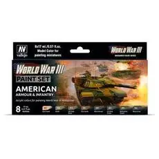 Farb-Set, US-amerikanische Panzerung und Infanterie, WWIII *