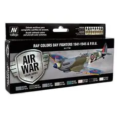 Farb-Set, RAF Tagjäger WWII, 8 x 17 ml