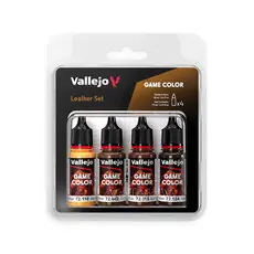 Farb-Set Leder, 4x 18 ml