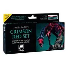 Farb-Set, Rot/Karminrot, 8 x 17 ml