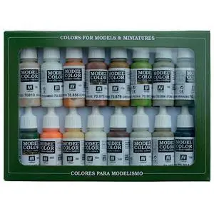Farb-Set, Erdtöne, 16 x 17 ml