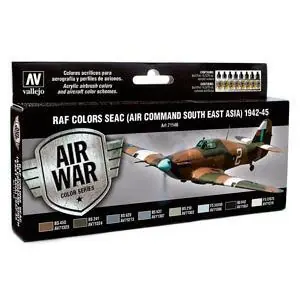 Farb-Set RAF SEAC 1942 - 1945, 8 x 17 ml