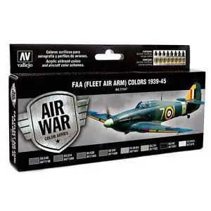 Farb-Set FAA (Fleet Air Army) 1939 - 1945, 8 x 17 ml