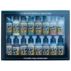 Farb-Set, Alliierte Farben, WWII, 16 x 17 ml