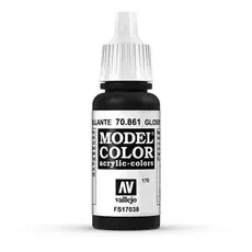 Tiefschwarz, glänzend, 17 ml