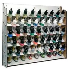 Wandregal für Modellbaufarben, Für 17 ml, 43 Fläschchen
