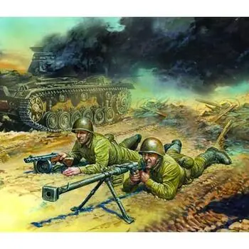 1/72 WWII sowjetisches Panzerabwehr-Team