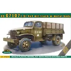 US G7107 1,5t 4x4 army truck w/metal body in 1:72