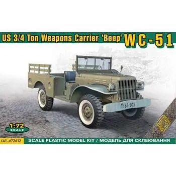WC-51 U.S. 3/4 ton weapons carrier \'Beep\' in 1:72
