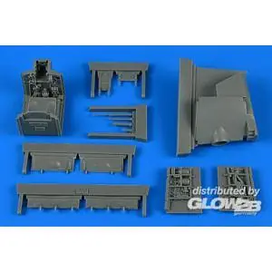 Harrier AV-8A wheel bay for KINETIC in 1:48