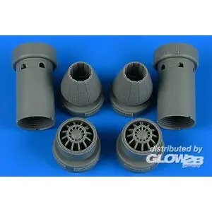 F/A-18E/F Super Hornet exhaust nozzles - closed for MENG in 1:48