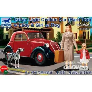 Italian Light Civilian Car (Hard Top) w/Lady & Girl