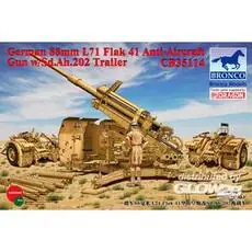 German 8.8cm L71 Flak41 Anti-Aircraft Gun w/Sd.Ah.202 Trailer