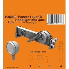 Panzer I ausf.B Headlight and Jack 1/35 / for Academy kit in 1:35