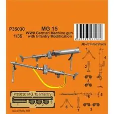 MG 15 Machine Gun with Infantry Modification 1/35 in 1:35