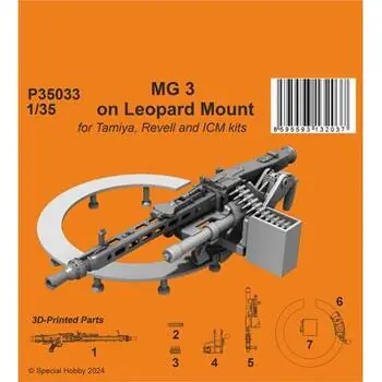 MG 3 on Leopard Mount / form Tamiya, Revell and ICM kits in 1:35
